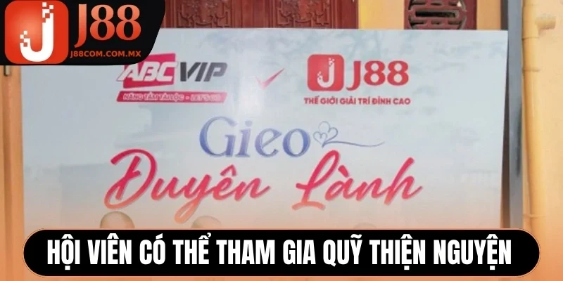 Hội viên cũng có thể tham gia quỹ thiện nguyện