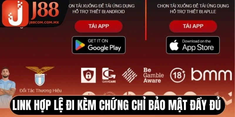 Link hợp lệ đi kèm chứng chỉ bảo mật đầy đủ