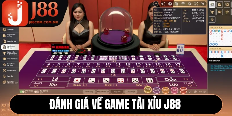 Đánh giá về game Tài xỉu J88