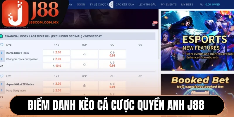 Điểm danh kèo cá cược quyền anh J88