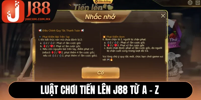 Luật chơi Tiến Lên J88 từ A - Z