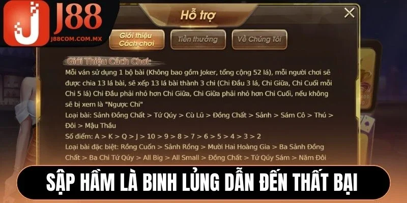 Sập Hầm là Binh lủng dẫn đến thất bại
