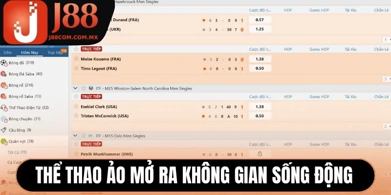 Thể thao ảo mở ra không gian sống động