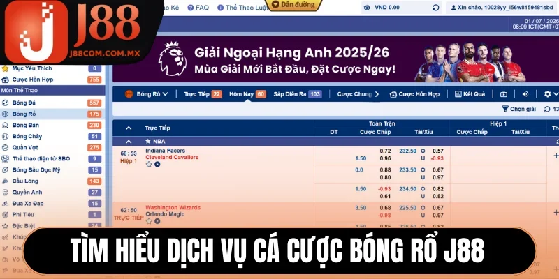 Tìm hiểu dịch vụ cá cược bóng rổ J88